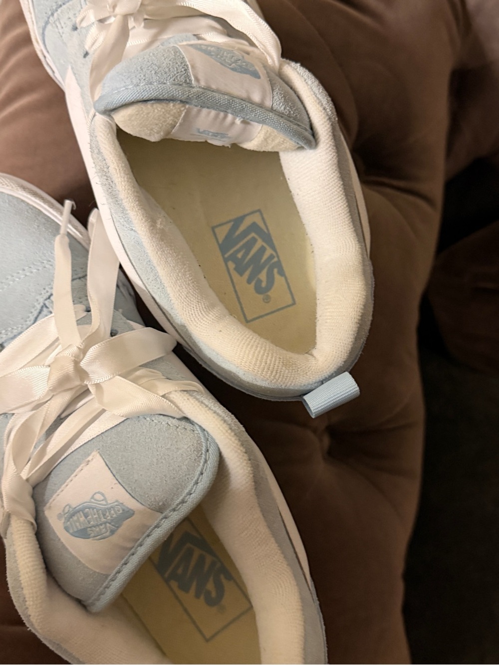 Vans shoes Low Top Sneakers in Light Blue and White Knu Stack sz 7.5 - Picture 8 of 10